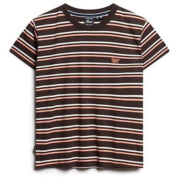 Superdry  T-Shirt T-shirt ajusté à rayures femme  Essential Logo günstig online kaufen