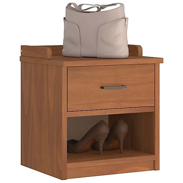 vidaXL Schuhschrank Flurbank SANDNES 45x40x50 cm Massivholz Kiefer günstig online kaufen