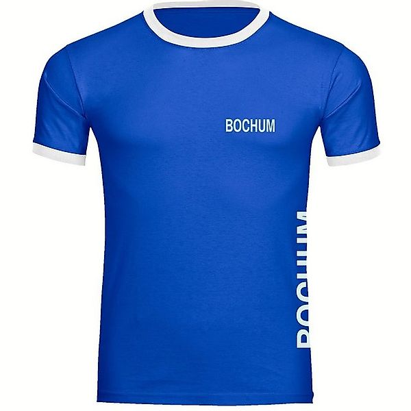 multifanshop T-Shirt Kontrast Bochum - Brust & Seite - Männer günstig online kaufen