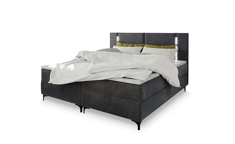 MASSENO Boxbett mit Bettkasten Alba ¦ grau ¦ Maße (cm): B: 140 H: 108 Bette günstig online kaufen
