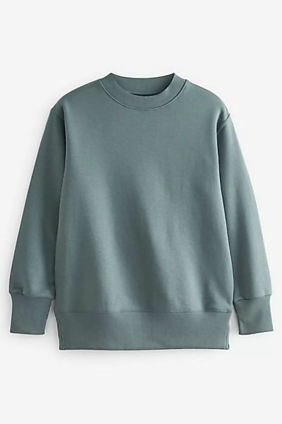 Next Longsweatshirt Essentials Langes Baumwoll-Sweatshirt, Relaxed Fit (1-t günstig online kaufen