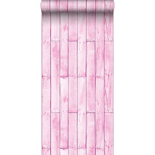 Sanders & Sanders Tapete Holzoptik Hellrosa 53 cm x 10.05 m Sanders & Sande günstig online kaufen