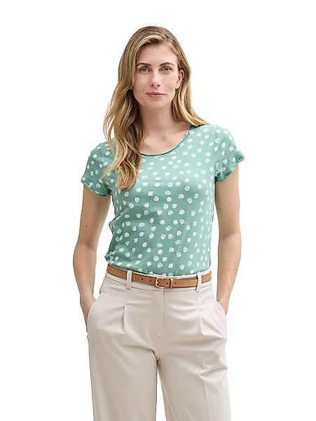 TOM TAILOR T-Shirt mit All-Over Print günstig online kaufen