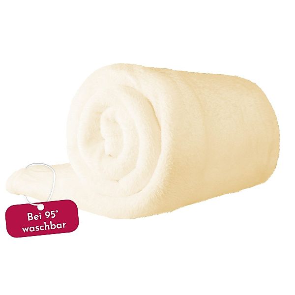 Wohndecke Kuscheldecke aus 100% Polyester, 150x220 günstig online kaufen