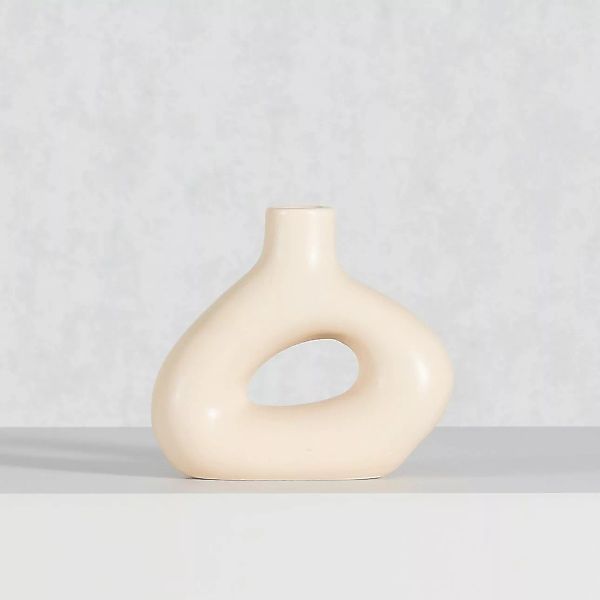 Vase Unico beige 16 cm, 17,5 x 6,5 x 16 cm günstig online kaufen