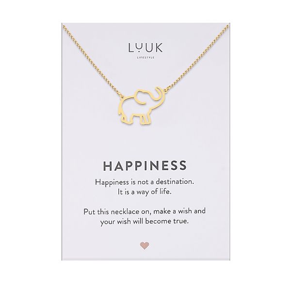 LUUK LIFESTYLE Kette mit Anhänger Elefant, günstig online kaufen