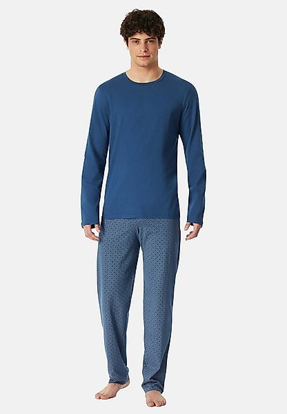 Schiesser Pyjama Casual Essentials (Set, 2 tlg) Schlafanzug - Baumwolle - A günstig online kaufen