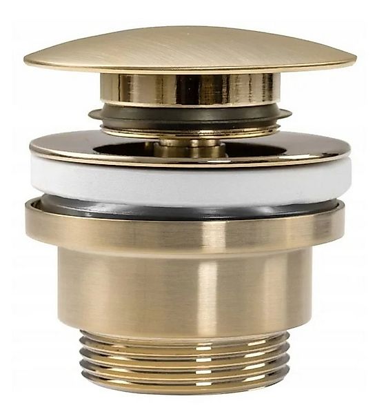 wohnwerk.idee Ablaufgarnitur Ablaufgarnitur Gold Waschbeckenstöpsel Rea Was günstig online kaufen