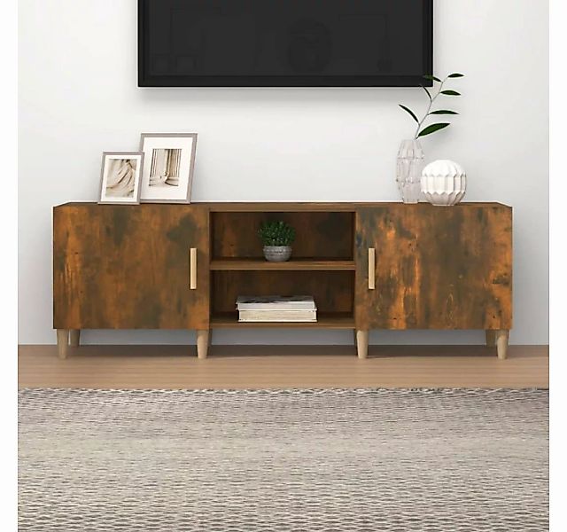 furnicato TV-Schrank Räuchereiche 150x30x50 cm Holzwerkstoff günstig online kaufen