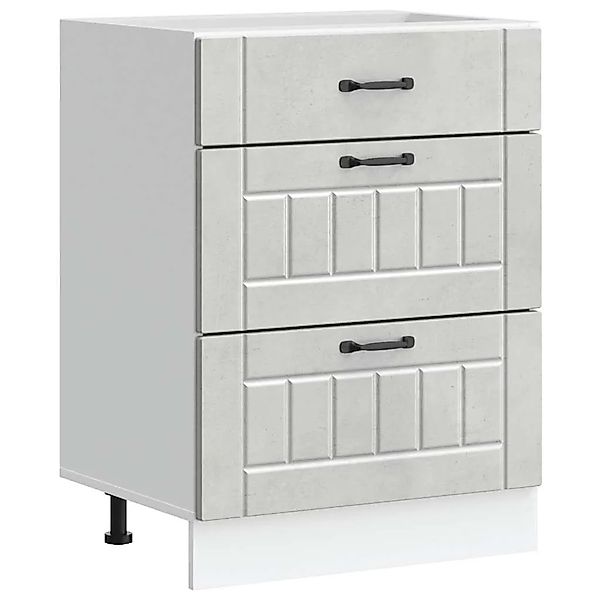 vidaXL Küchen-Unterschrank Lucca Betongrau Holzwerkstoff 854273 günstig online kaufen