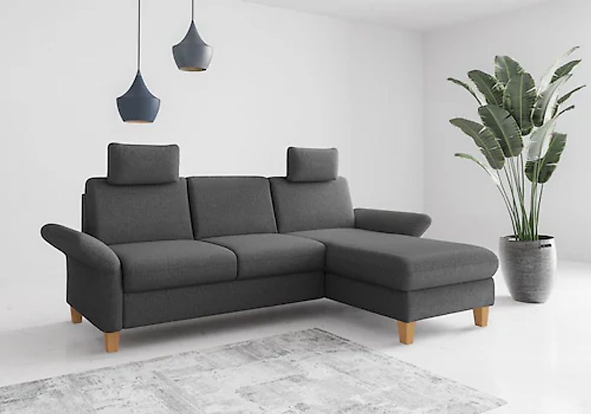 Home affaire Ecksofa »Rochelle«, wahlweise mit Armlverstellung, Klappbett m günstig online kaufen