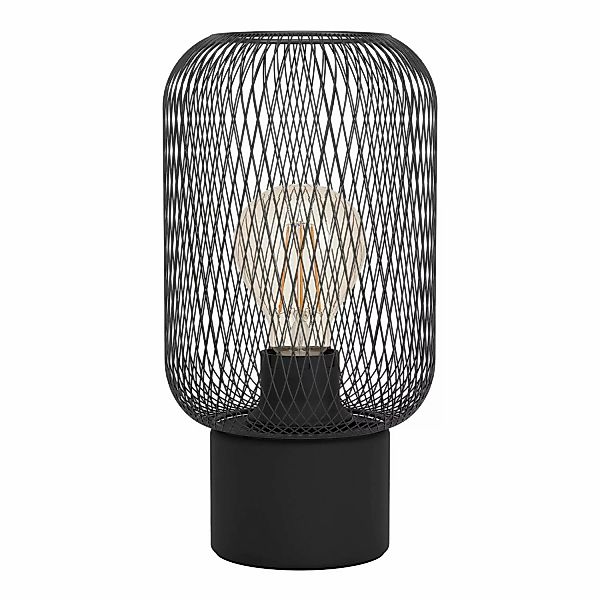 Eglo Tischleuchte Wrington Schwarz Ø 15 cm x 28,5 cm 1-flammig günstig online kaufen