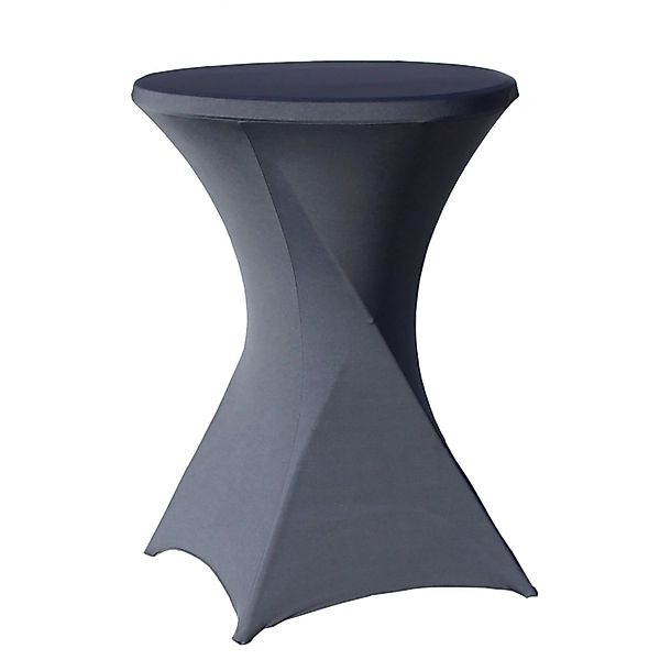 TRUTZHOLM Stehtischhusse Stretch Durchmesser 80cm Anthrazit günstig online kaufen
