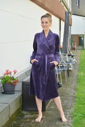 RAIKOU Damenbademantel Morgenmantel, Saunamantel, Loungemantel 80% günstig online kaufen