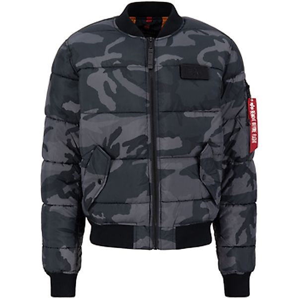 Alpha  Herren-Jacke MA-1 Puffer Bomber Camo - black camo günstig online kaufen