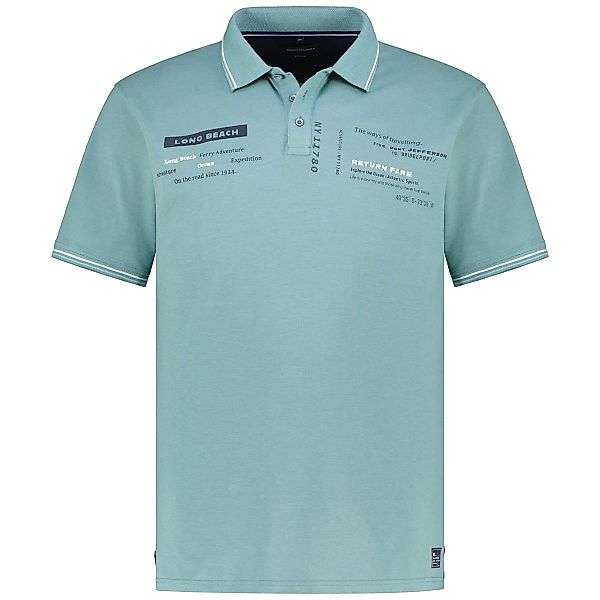 CASA MODA Poloshirt mit Print Farbe türkis Größe: 4XL günstig online kaufen