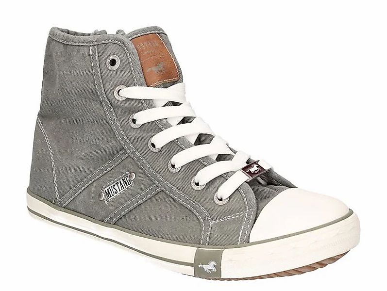 Mustang Shoes Sneaker, High Top-Sneaker, Schnürschuh mit Label in der Laufs günstig online kaufen