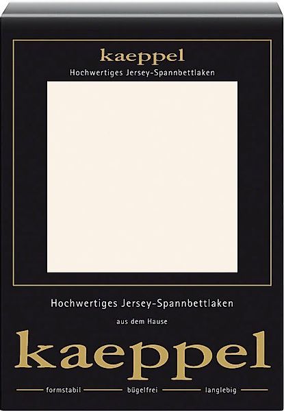 Kaeppel Spannbettlaken Single Jersey Mako Elasthan, günstig online kaufen