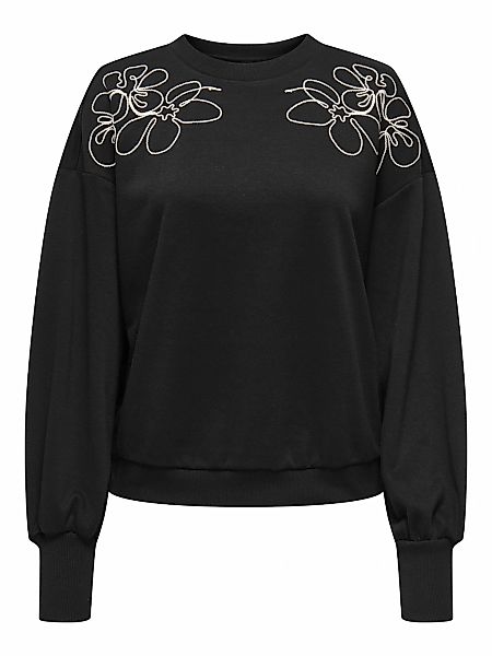 ONLY Sweatshirt "ONLBROOKE L/S O-NECK DETAIL SWT NOOS" günstig online kaufen