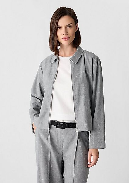 comma Funktionsjacke Indoor-Jacke Blousonjacke mit Nadelstreifen günstig online kaufen