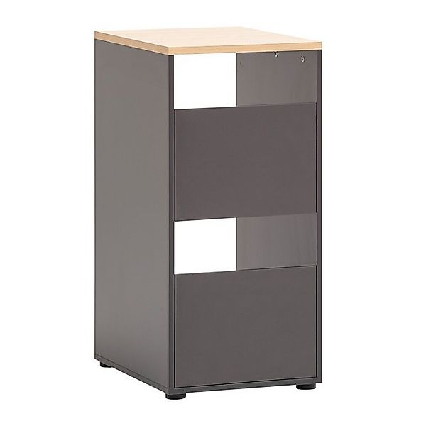 Lomadox Mehrzweckschrank STOBY-80 Wäscheschrank sortieren von Wäsche grau m günstig online kaufen