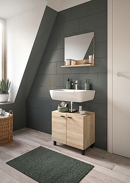 welltime Badmöbel-Set Tampa, best. aus Waschbeckenunterschrank und Spiegel, günstig online kaufen