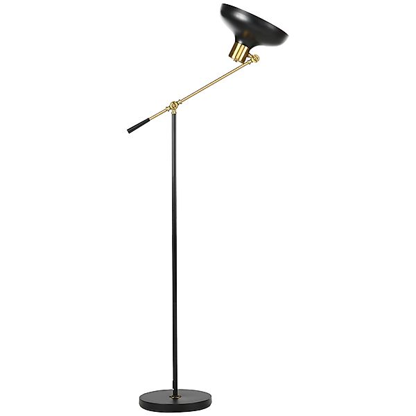 HOMCOM Stehlampe höhenverstellbare Bogenlampe 40 W schwenkbar Leselampe mit günstig online kaufen