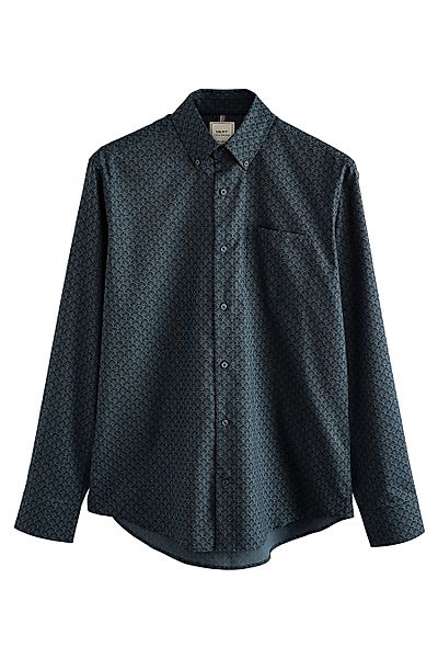 Next Langarmhemd Pflegeleichtes Button-Down-Oxford-Hemd (1-tlg) günstig online kaufen