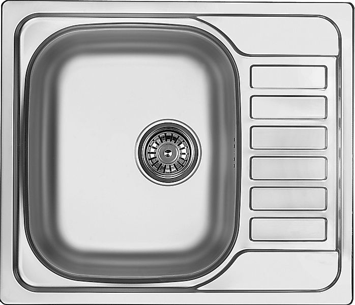 Faizee Möbel Edelstahlspüle Edelstahl Einbauspüle 60x50,5 günstig online kaufen