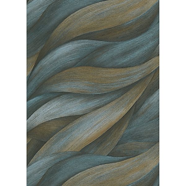 Erismann Vliestapete Casual Chic 10,05 m x 0,53 m Wellen Stormy Blau günstig online kaufen