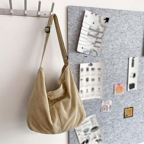 FOUORTUNATE-BEE Schultertasche Cord Umhängetasche Casual Crossbody günstig online kaufen