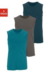 H.I.S Muscleshirt Packung, 3 Stk. tlg. mit Rundhalsausschnitt günstig online kaufen
