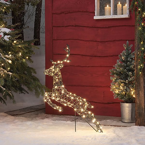 Springendes LED-Rentier Hirsch M Harlow günstig online kaufen