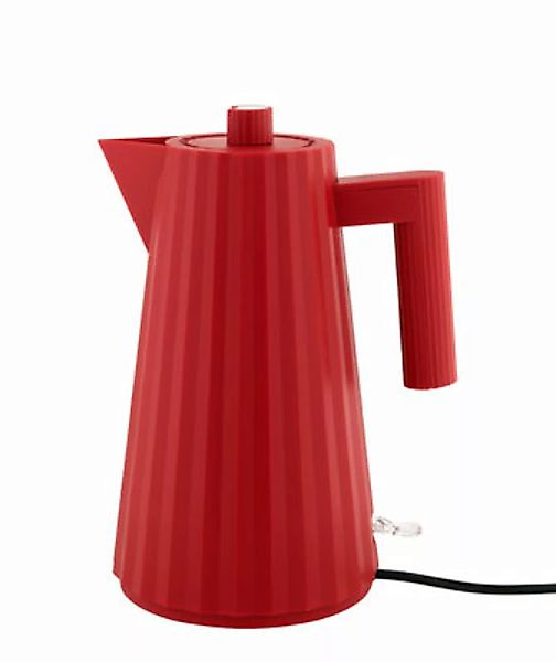 Alessi - Plissé Elektrischer Wasserkocher 170cl - rot/LxBxH 21x16x29cm/170c günstig online kaufen