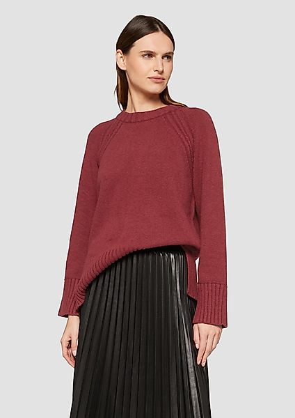 s.Oliver Strickpullover Strickpullover mit Raglanärmeln und günstig online kaufen