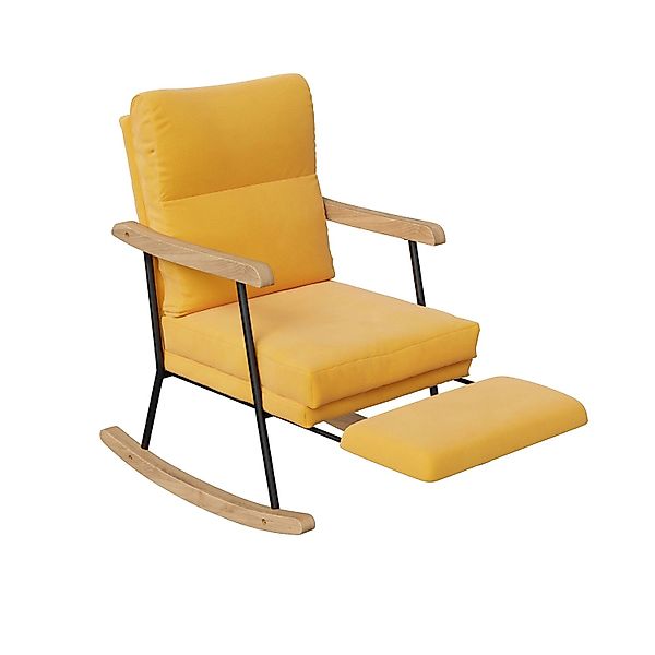 PXloue Schaukelstuhl Schaukelsessel Baumwolle und Leinen  für Schlafzimmer günstig online kaufen