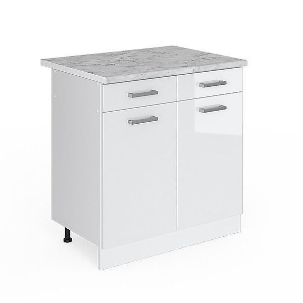 Vicco Schranksystem R-Line Weiß HG/Weiß 80cm günstig online kaufen