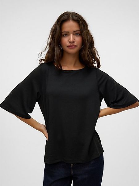 Vero Moda Rundhalsshirt VMKANVA 2/4 GLITTER TOP JRS mit Glitzereffekt günstig online kaufen