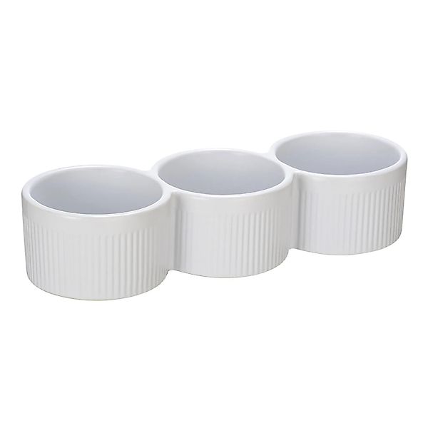 Schöner Wohnen Dipschale Refia 0,15, Weiß 3 Fächer günstig online kaufen