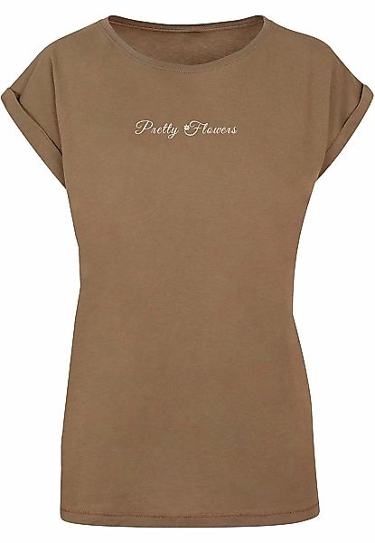 Merchcode T-Shirt "Merchcode Damen Ladies Pretty Flowers - Extended Shoulde günstig online kaufen