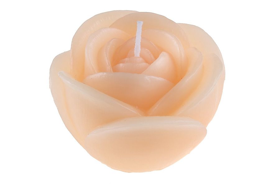 Santex Formkerze Kerze in Rosenform, Ø7cm x 4,5cm. Rosenkerze, Geschenk günstig online kaufen