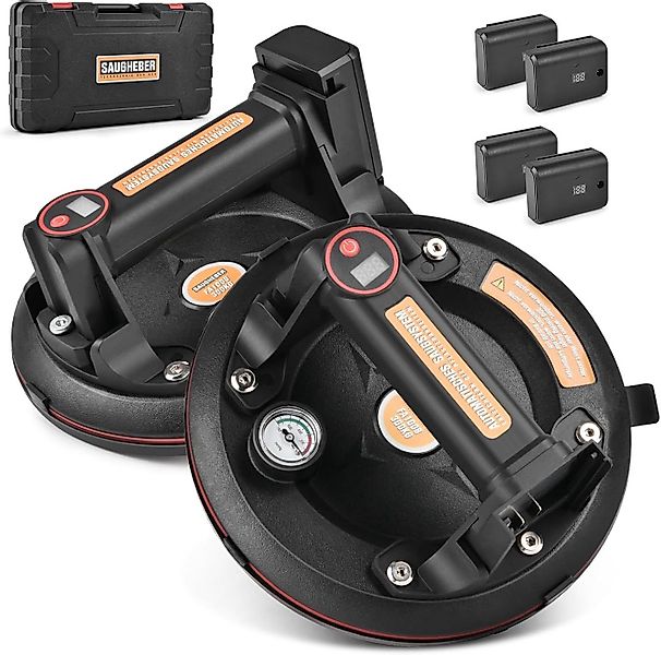 XERSEK Plattenheber 2 Paar Elektrischer Saugheber inkl 4 Akku, Glasheber mi günstig online kaufen