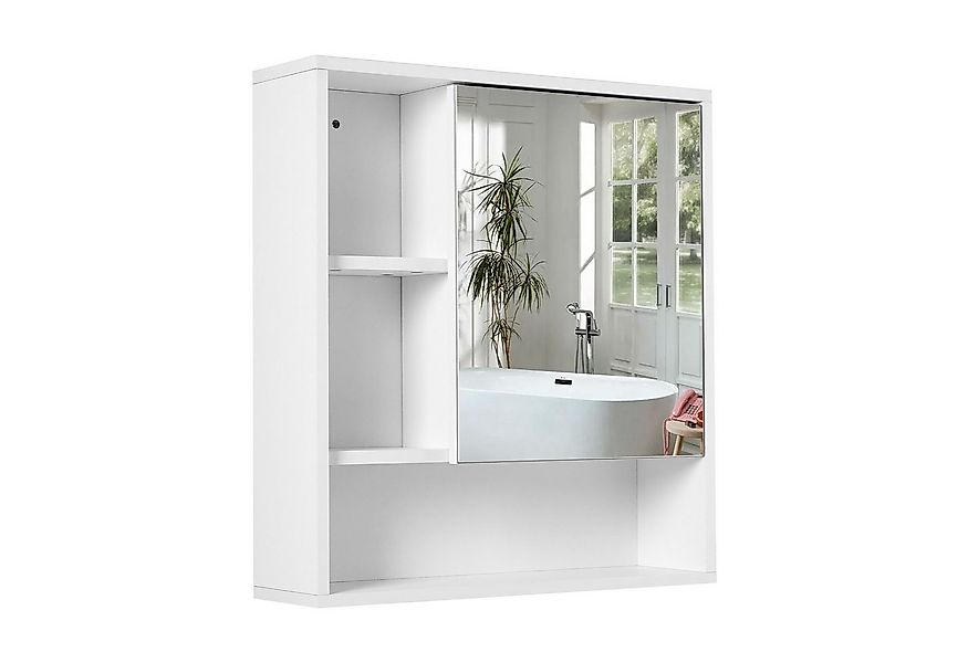 Mondeer Badezimmerspiegelschrank Badezimmerspiegel Wandmontierter Verstellb günstig online kaufen