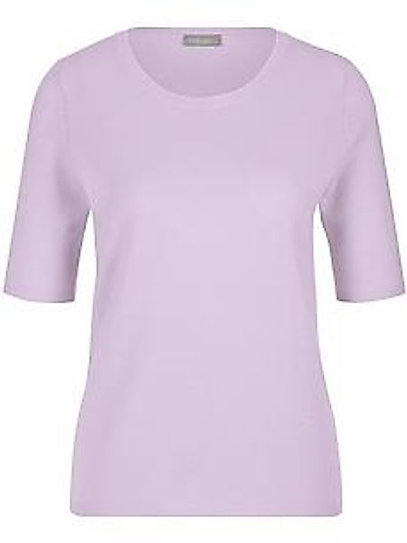 Rundhals-Pullover aus Schurwolle und Kaschmir Peter Hahn lila günstig online kaufen