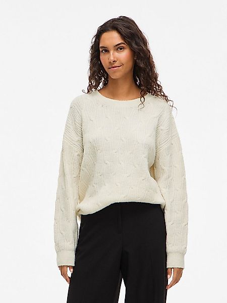Vila Strickpullover VILASSIA O-NECK L/S CABEL KNIT TOP -NOOS günstig online kaufen