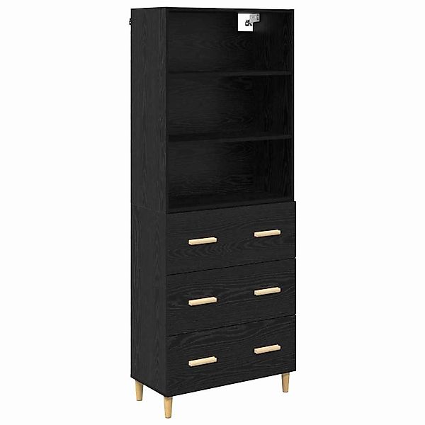 vidaXL Highboard 2 Stk Schwarz Eichen-Optik 69,5 x 34 x 180 cm 3416259 günstig online kaufen
