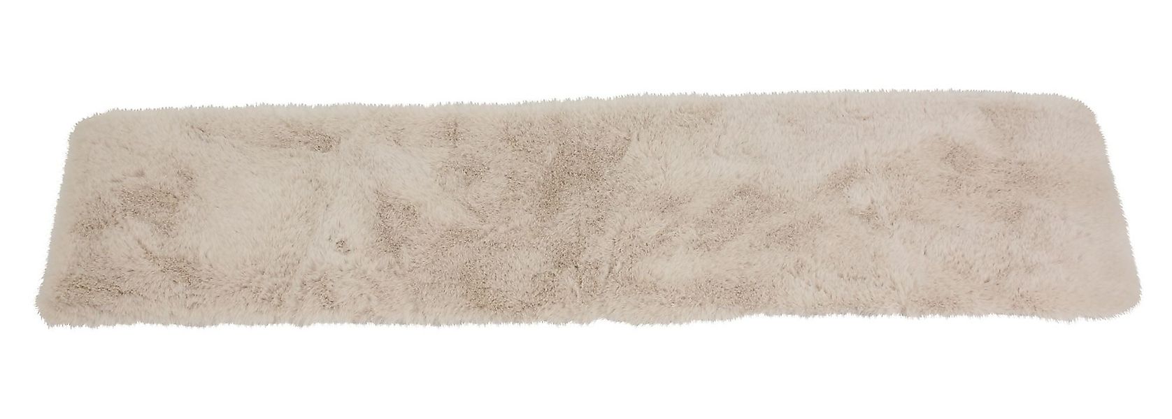 Dekoleidenschaft Tischläufer "Samtweich" creme aus flauschigem günstig online kaufen