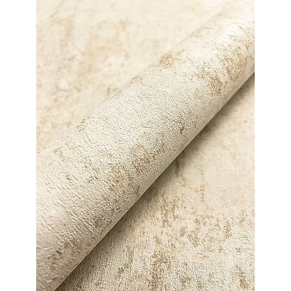 Newroom Vliestapete Milas Creme Beton Modern FSC® günstig online kaufen