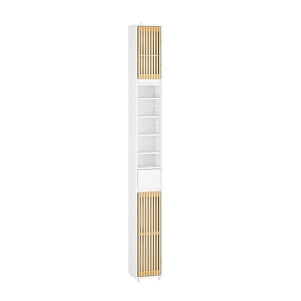 SoBuy Badezimmerschrank Hochschrank Badregal mit 6 Regalböden Nischenregal günstig online kaufen