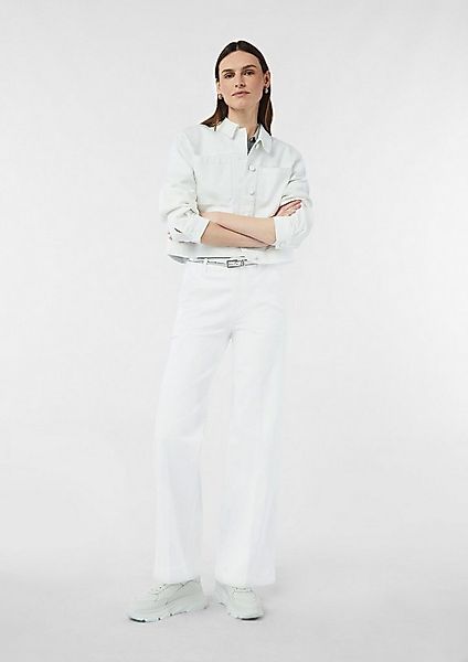 comma Chinos Hose Elastische Jeans mit Wide Leg günstig online kaufen